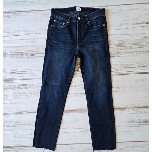 Edwin Bree High Waist Raw Hem Ankle Straight Leg Jeans Size 27 - Picture 1 of 6